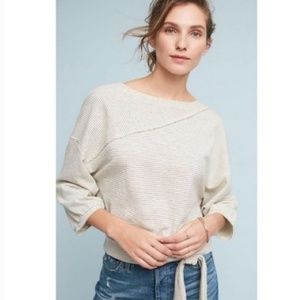 Anthro Postage Stamp Bianca Striped Sweatshirt